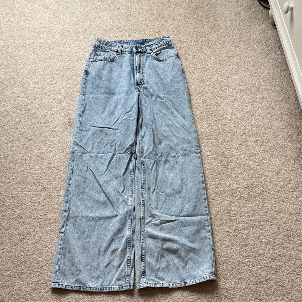 H&M Light Blue Flare Jeans